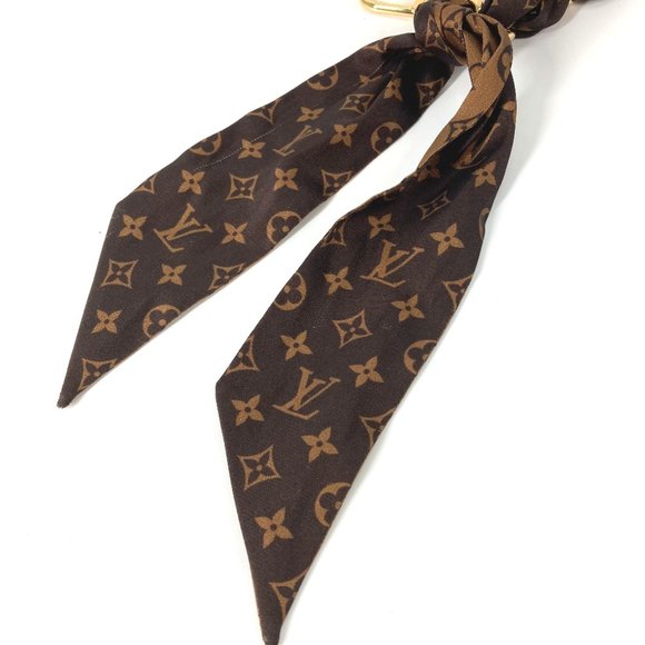 LOUIS VUITTON Monogram Bag Key Holder Charm Brown Gold - Picture 3 of 11